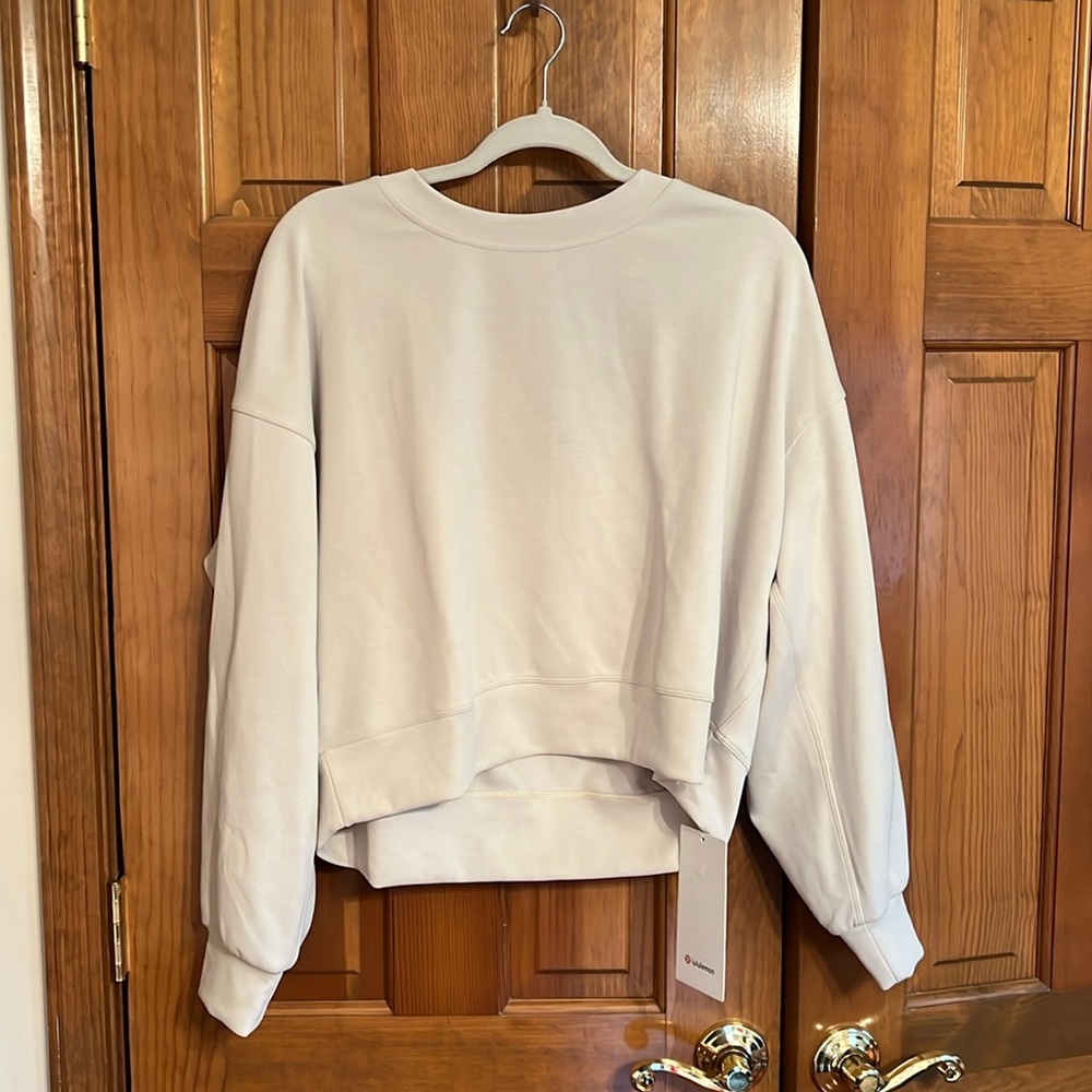 NWT Lulu lemon perfectly oversized crop crew